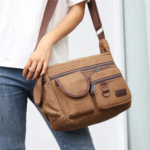 Bolsas de Ombro de Lona para Homens, Tote Casual, Bolsa de Viagem para Homens, Bolsa Transversal de Luxo, Bolsas Mensageiro de Moda, Bolsa de Alta Qualidade
