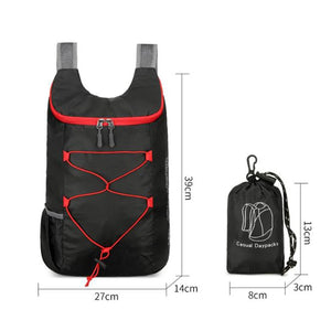 Mochila Dobrável Multifuncional para Atividades ao Ar Livre, Alta Densidade, Leve, Impermeável, de Nylon, Bolsa Esportiva para Camping, Caminhadas e Viagens