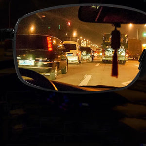 Óculos de Sol com Visão Noturna Óculos de Condução Noturna para Carro Óculos de Motorista Unissex Óculos de Sol com Proteção UV Óculos de Sol