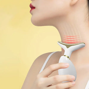 Massageador Facial e para o Pescoço para Uso Doméstico, Lifting e Firmador Facial Elétrico, Introdução ao Lifting e Firmamento, Ferramentas de Massagem de Beleza para Cuidados Faciais
