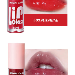 MAGIC CASA 6pcs/conjunto Pequena garrafa Óleo Labial Hidratante de Gel longa duração Hidratante suave brilhante Líquido Hidratante Labial