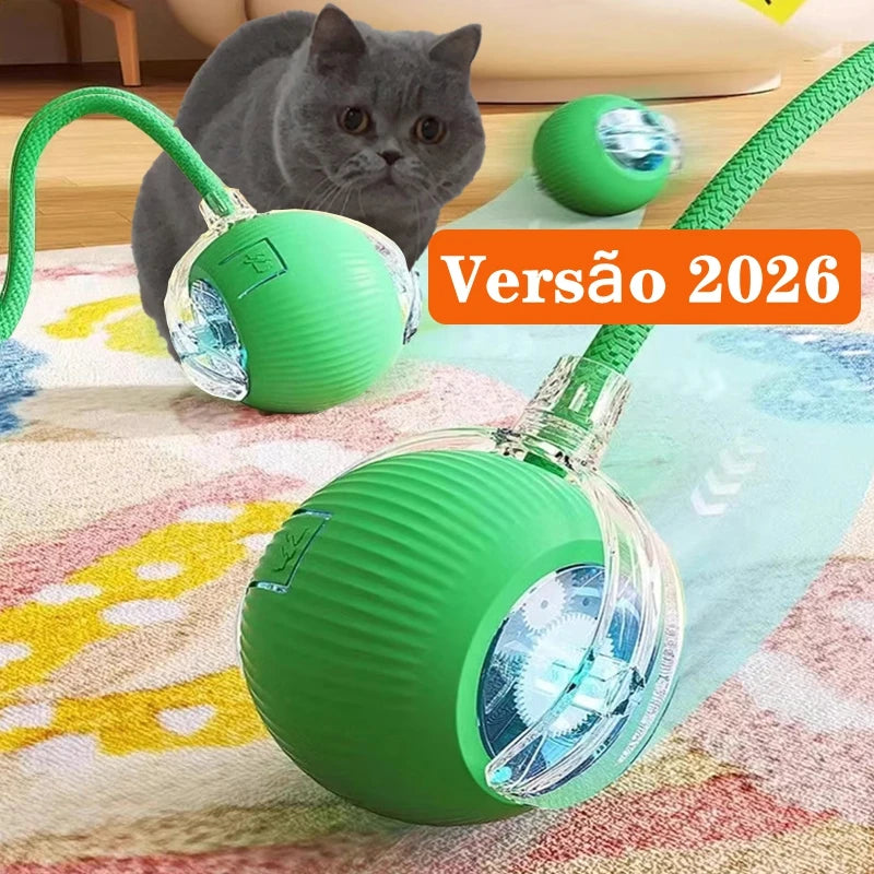 Novo Brinquedo Interativo para Gato, Bola de Gato Automática e Recarregável, Brinquedo Interativo Inteligente para Gatinhos, Brinquedo Inteligente em Forma de Bola para Gato