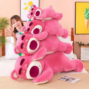Disney 30cm História Lotso Urso Fofo Morango Sofá Almofada Pelúcia Brinquedos de Pelúcia para Crianças Meninas Amigos Festivais Presente de Aniversário