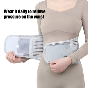 Cintas Lumbar para Costas para Homens e Mulheres, Tecido de Malha Macia e Respirável com 5 Aros de Suporte Total, Suporte Lombar para Costas em Casa