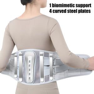 Cintas Lumbar para Costas para Homens e Mulheres, Tecido de Malha Macia e Respirável com 5 Aros de Suporte Total, Suporte Lombar para Costas em Casa