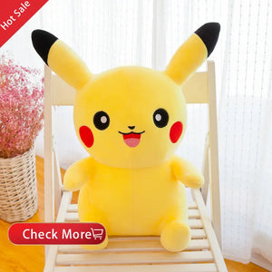 Brinquedos de Pelúcia Pokemon Pikachu de 25cm Kawaii Japão Anime Elfo Boneca de Pelúcia Macia e Fofa Boneca de Cartoon Pikachu Presente de Aniversário para Crianças Meninas