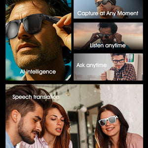 Óculos Inteligentes Xiaomi AI 4K HD Lente Fotocromática Câmera Óculos Chamadas Bluetooth Reprodutor de Música Assistente de Voz Tradução Vídeo