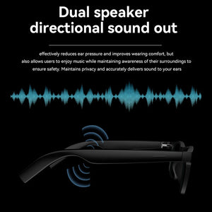 Lenovo 2026 Novos Óculos Inteligentes Tradução AI Gravação de Conversas Bluetooth Escutar Música Óculos de Sol Inteligentes para Homens e Mulheres