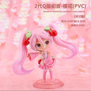 Hatsune Miku Anime Figure Collectible Doll PVC Statue Desktop Decoration Gift for Girls Otaku Cosplay Fans Kawaii Cute Japanese