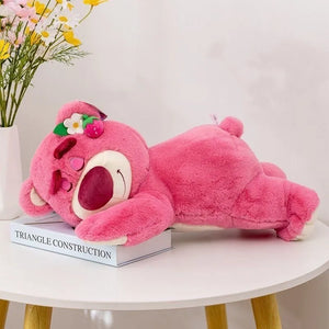 Disney 30cm História Lotso Urso Fofo Morango Sofá Almofada Pelúcia Brinquedos de Pelúcia para Crianças Meninas Amigos Festivais Presente de Aniversário