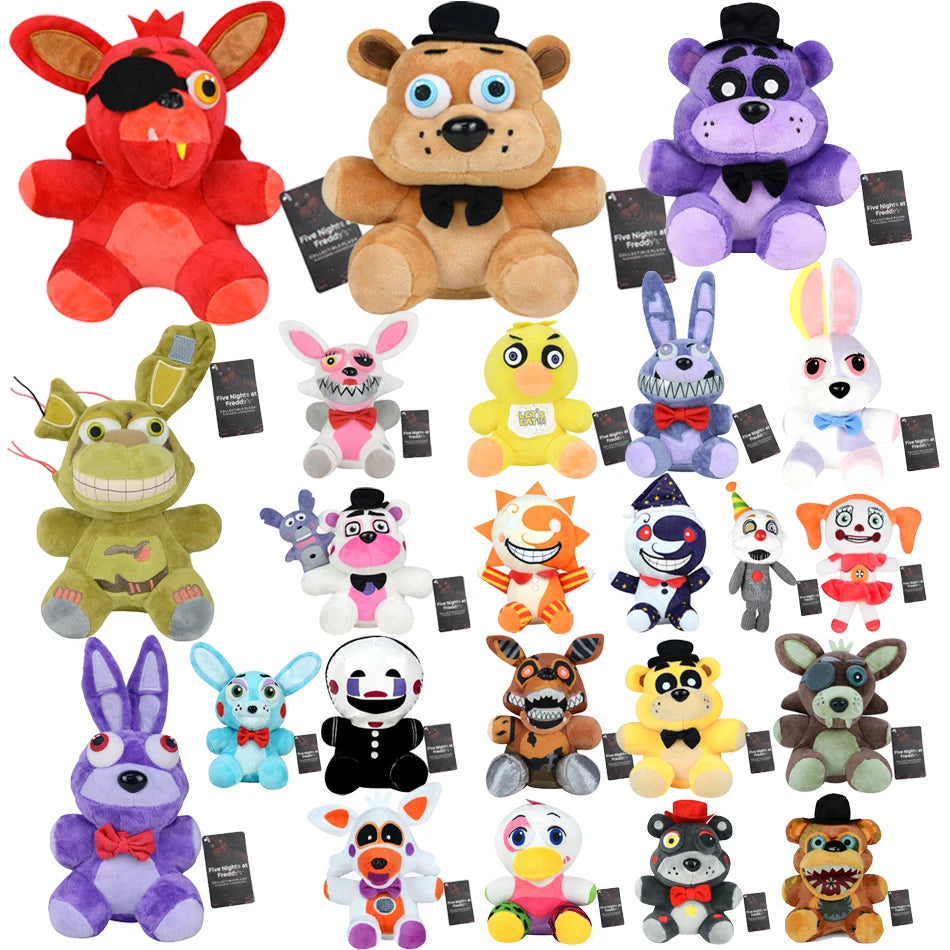 Five Night At Freddy Fnaf Brinquedos de Pelúcia Fofos Boneca de Jogo 18CM Bonnie Urso Foxy Desenho Animado Bonecos de Pelúcia Freddy Brinquedos para Crianças Presentes