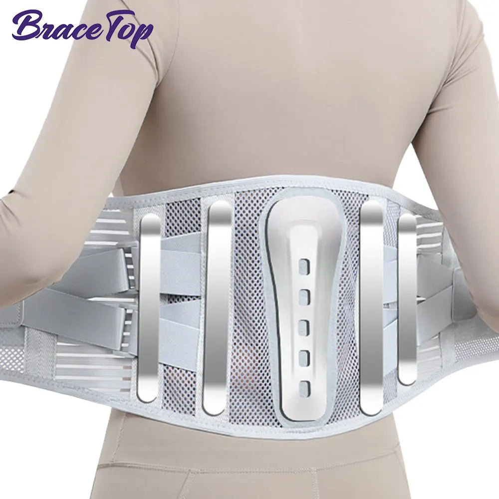 Cintas Lumbar para Costas para Homens e Mulheres, Tecido de Malha Macia e Respirável com 5 Aros de Suporte Total, Suporte Lombar para Costas em Casa