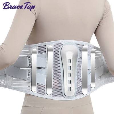 Cintas Lumbar para Costas para Homens e Mulheres, Tecido de Malha Macia e Respirável com 5 Aros de Suporte Total, Suporte Lombar para Costas em Casa