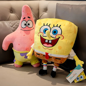Boneco de Pelúcia Anime Spongebob Peluches Boneco Squarepants Patrick Star Squidward Eugene Krabs Gary Kawaii Brinquedo de Pelúcia de Desenho Animado