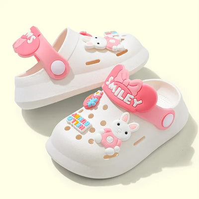 Chinelos de Bebê Sandálias Mules Respiráveis para Meninos e Meninas com Sola Macia para Atividades Internas e Externas e Design Antiderrapante