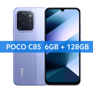 Smartphone POCO C85 Versão Global 6,9" display Dot Drop bateria de 6000mAh Câmera de 50MP 33W Helio G81-Ultra NFC
