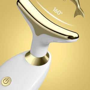 Massageador Facial e para o Pescoço para Uso Doméstico, Lifting e Firmador Facial Elétrico, Introdução ao Lifting e Firmamento, Ferramentas de Massagem de Beleza para Cuidados Faciais