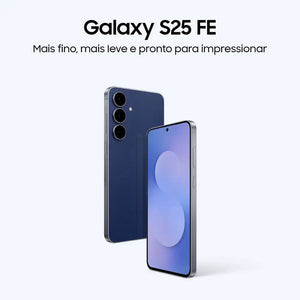 Smartphone Samsung Galaxy S25 FE 128GB 5G 8GB RAM Azul Marinho 6,7" Câmera Tripla + 12MP Selfie