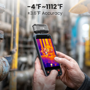 (iPhone&Android) Câmera térmica P1 para Android para iPhone 320*240 X³IR Resolução 600℃ 25Hz Câmera de Inspeção de Casa HVAC