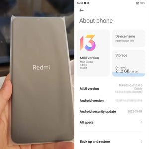 Global Rom Xiaomi Redmi Note 11R 8GB 128GB MTK700 5000mAh 5G Smartphone 90 Hz 6.58“ FHD+ 13MP Bluetooth 5.1 Telefone Móvel