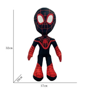 Brinquedos de pelúcia de anime Spiderman de 25~30CM Into the Spider-Verse Gwen Peter Parker Noir Bonecas Macias para presente de crianças