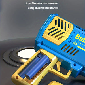 Máquina de Bolhas de 40 Furos, Totalmente Automática, Sopra Bolhas, Leve, Máquina de Bolhas para Uso Externo, Sem Bateria, Sem Água de Bolhas