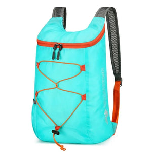 Mochila Dobrável Multifuncional para Atividades ao Ar Livre, Alta Densidade, Leve, Impermeável, de Nylon, Bolsa Esportiva para Camping, Caminhadas e Viagens