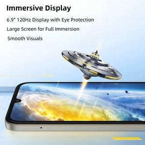 Smartphone POCO C81 Pro Versão Global 6,9 polegadas Display 120Hz Bateria de 6000mAh UNISOC T7250 Octa-core HyperOS 3 2026 Telefone Móvel