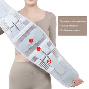 Cintas Lumbar para Costas para Homens e Mulheres, Tecido de Malha Macia e Respirável com 5 Aros de Suporte Total, Suporte Lombar para Costas em Casa