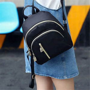 Mochila Multifuncional Feminina Fashion Menina Oxford Dia Viagem Mochila Mini Fofa Mochila Masculina Bolsa Preta Quente