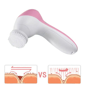 Limpeza Facial Elétrica 5 EM 1 Escova de Limpeza Facial Máquina de Lavagem Spa Cuidados com a Pele Massageador Ferramentas de Limpeza de Cravos Limpador Facial