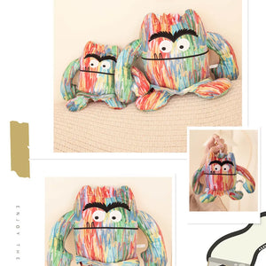 O Monstro das Cores Pelúcia Brinquedo Favor de Festa Decoração Crianças Bebê Almofada de Conforto Brinquedos de Pelúcia para Crianças Presentes Bonitos 15-35cm
