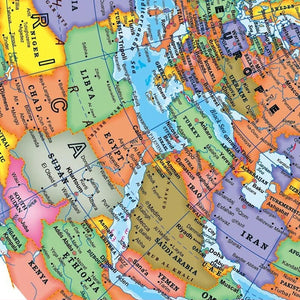 1pc Globo Educacional para Ensino, Mapa Mundi em Inglês HD com Rotação de 360°, Ferramenta Padrão de Aprendizagem de Geografia para Mesa