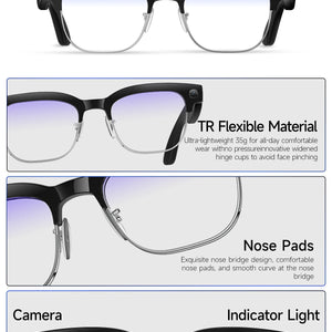 2026 New Upgrade Smart Glasses AI  Camera Photo Recognition Bluetooth Call Translation Video Recording Voice Sunglasses for Men
