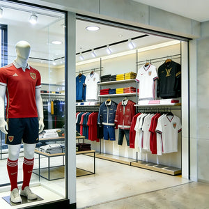 Camiseta com Estampa de Elementos de Futebol Estilo Americano Retrô de Manga Curta Unissex Estilo Esportivo de Rua Tendência Camisa de Futebol Versátil