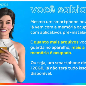 Smartphone Motorola Moto G06 128GB 4GB RAM Azul Marinho 6,9" Câmera 50MP + 8MP Selfie