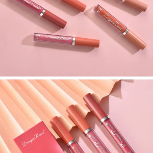 Conjunto de 3 PCS de Batons Líquidos de Longa Duração para Mulheres Cosméticos de Beleza Coreana Batons Matte à Prova d'Água Longa Duração