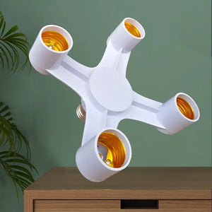Divisor de Soquete de Base E27 E27 para E27 EU Suporte de Lâmpada LED 2em1/3em1/4em1/5em1/6em1 Adaptador de Soquete de Lâmpada LED Suporte de Lâmpada