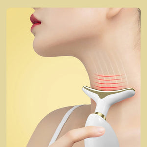 Massageador Facial e para o Pescoço para Uso Doméstico, Lifting e Firmador Facial Elétrico, Introdução ao Lifting e Firmamento, Ferramentas de Massagem de Beleza para Cuidados Faciais