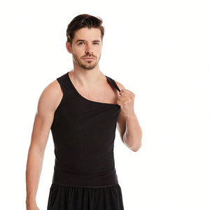 Camisa de Sauna para Homens, Camiseta de Suor de Sauna de Manga Curta, Colete de Sauna para Homens, Regata de Exercício na Academia
