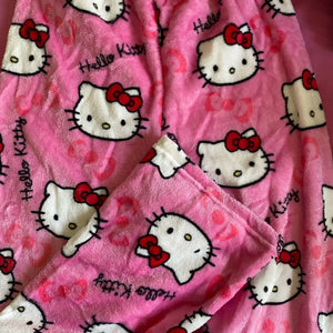 Calças de Pijama Y2K Hello Kitty Sanrio Anime Calças de Pijama Femininas Casal de Desenho Animado Roupas de Dormir para Casa Calças de Lazer Roupas para Casa