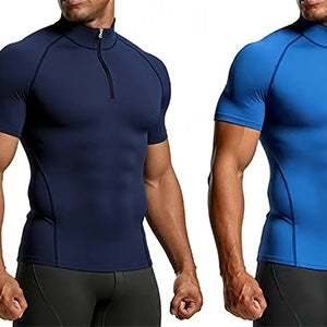 Calções de Corrida Masculinos Secagem Rápida Fitness Pretos de Dupla Camada para Homens Novos para Treino de Esportes e Musculação
