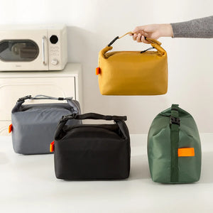 1 peça Pacote de Almoço Bolsa Bento Isolada Caixa de Almoço de Papel Alumínio Bolsa de Gelo Bolsa de Jantar Portátil Armazenamento de Alimentos para Piquenique Bolsa de Mão