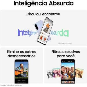 Smartphone Samsung Galaxy A36 128GB 5G 6GB RAM Preto 6,7" Câmera Tripla + 12MP Selfie