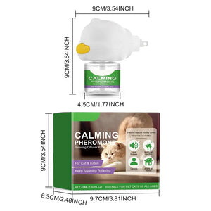 Reabastecimento do Kit Difusor Calmante para Gatos: Humor Calmante, Relaxante, Antiansiedade, Alívio do Estresse, Confortante para Animais de Estimação, Feromônio