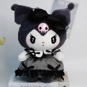 Pelúcia Sanrio Kawaii Sanrio Kuromi My Melody Cinnamoroll Brinquedos Almofada Anime Cartoon Presentes para Crianças Decoração de Quarto Bonecos.**