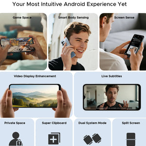 Telefone Móvel DOOGEE Note56 X PRO 5G Corpo Slim de 8,45mm Bateria de 6150mAh Assistente de IA Gemini Widevine L1 Android 16 Smartphone NFC