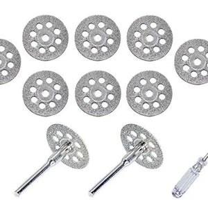 Disco de Corte de Diamante de 22mm Mandril de Roda de Lixa de 3mm para Ferramenta Rotativa de Corte de Metal Peças de Moedor Elétrico