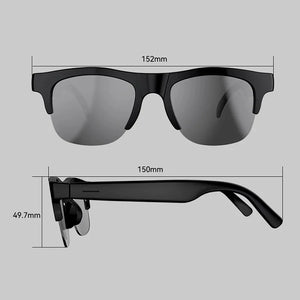 Óculos Inteligentes com IA Tradução Chamadas Sem Mão Chat com IA Registro de Conversas Reprodução de Música Homens Óculos de Sol Bluetooth Controle por Toque Câmera
