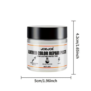 JOKJOK White Leather Restoration Kit - Easy Fixes for Scratched, Faded Leather, Renew Aged Leather Dye, 30g Long-Lasting Repair